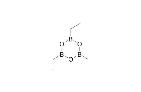 Boroxine, diethyl methyl-
