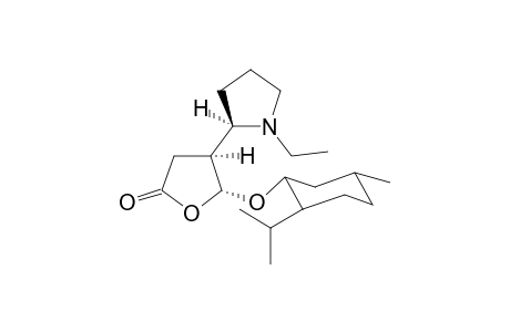 (2' S)-5-(Menthyloxy)-4-(1'-ethylpyrrolidin-2'-yl)-4,5-dihydrofuran-2(3H)-one