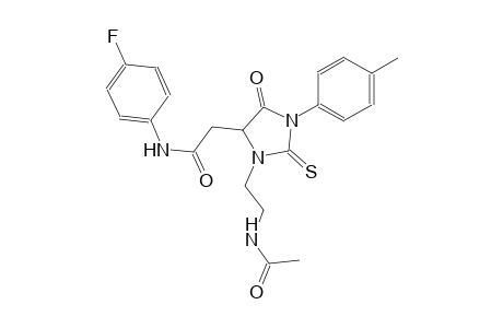 4-imidazolidineacetamide, 3-[2-(acetylamino)ethyl]-N-(4-fluorophenyl)-1-(4-methylphenyl)-5-oxo-2-thioxo-