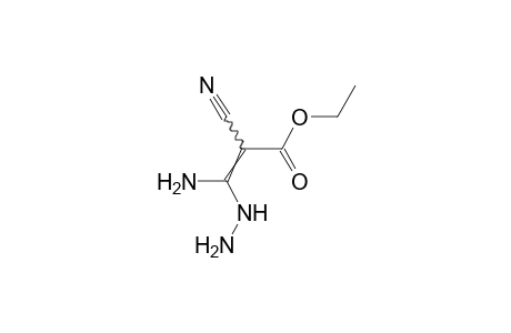 3-AMINO-2-CYANO-3-HYDRAZINOACRYLIC ACID, ETHYL ESTER