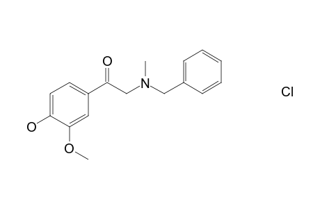 2-(Benzylmethylamino)-4'-hydroxy-3'-methoxyacetophenone hydrochloride