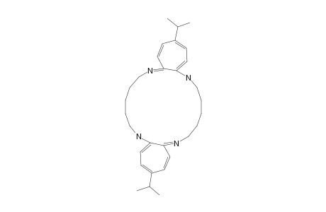 3,15-Diisopropyl-6,7,8,9,10,11,18,19,20 21 22,23-dodecahydrodicyclohepta[b,k][1,4,10,13]tetraazacyclooctadecine