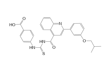 4-{[({[2-(3-isobutoxyphenyl)-4-quinolinyl]carbonyl}amino)carbothioyl]amino}benzoic acid
