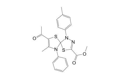 Methyl 3-acetyl-2-methyl-6-(4-methylphenyl)-1-phenyl-4,9-dithia-1,6,7-triazaspiro[4.4]nona-2,7-diene-8-carboxylate