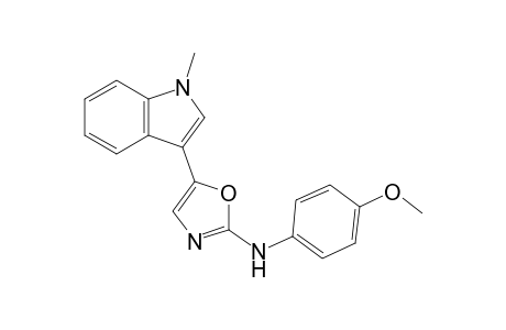 1-Methyl-3-[2-(4-methoxyphenyl)amino-1,3-oxazol-5-yl]indole
