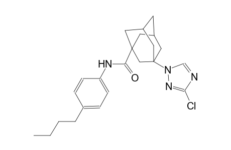 N-(4-butylphenyl)-3-(3-chloro-1H-1,2,4-triazol-1-yl)-1-adamantanecarboxamide