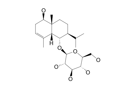 1-ALPHA,6-BETA-DIHYDROXY-(CIS)-EUDESM-3-ENE-6-O-BETA-D-GLUCOPYRANOSIDE