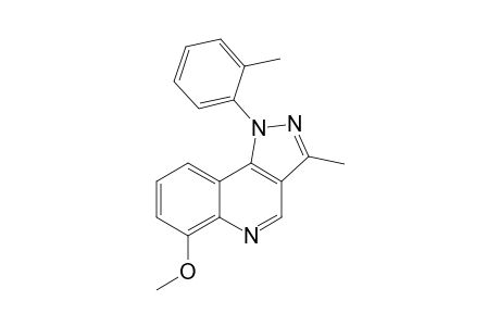 1-(2-Methylphenyl)-3-methyl-6-methoxypyrazolo[4,3-c]quinoline