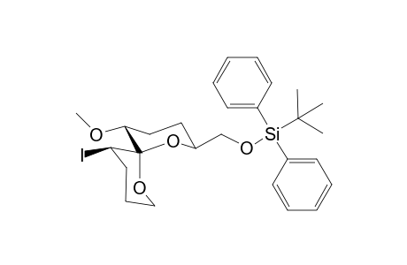 (1R,3'R)-6-O-(tert-Butyldiphenylsilyl)-1,3,4-trideoxy-2-O-methyl-D-erythro-hexopyranose-1-spiro-2'-[(3'-iodo)tetrahydropyran]