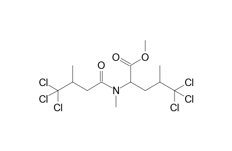 Methyl 5,5,5-trichloro-4-methyl-2-[methyl(4,4,4-trichloro-3-methyl-1-oxobutyl)amino]pentanoate