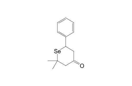 2,2-Dimethyl-6-phenyl-selenan-4-on