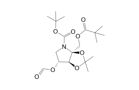 5-(tert-Butoxycarbonyl)amino-5-deoxy-4-O-formyl-2,3-O-isopropylidene-1-O-pivaloyl-a-D-xylulofuranose