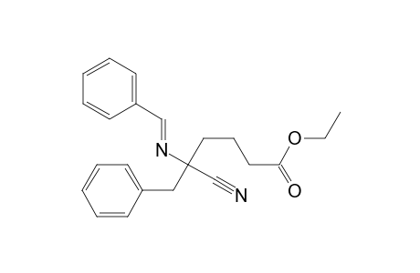 Benzenehexanoic acid, .delta.-cyano-.delta.-[(phenylmethylene)amino]-, ethyl ester