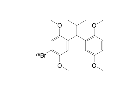 1-(79Br)bromanyl-4-[1-(2,5-dimethoxyphenyl)-2-methyl-propyl]-2,5-dimethoxy-benzene