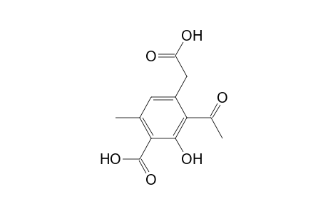 2-Acetyl-3-hydroxy-4-(hydroxycarbonyl)-5-methyl-phenylacetic acid