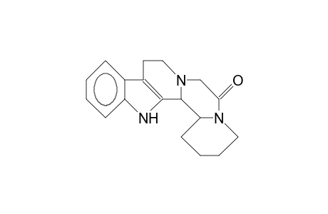 (.+-.)-erythro-1,2,3,4,9,10,15b,15c-Octahydro-pyrido(1'',2'':1',2')pyrazino(4',3':1,2)pyrido(3,4-B)indol-6(7H)-one