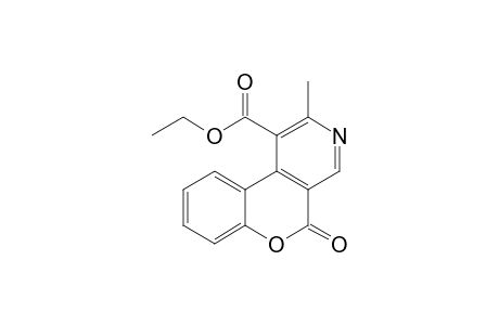 2-Methyl-5-oxo-1-[1]benzopyrano[3,4-c]pyridinecarboxylic acid ethyl ester