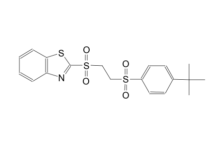 2-({2-[(4-tert-butylphenyl)sulfonyl]ethyl}sulfonyl)-1,3-benzothiazole