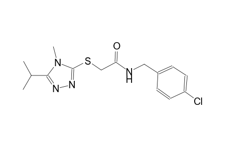 N-(4-chlorobenzyl)-2-[(5-isopropyl-4-methyl-4H-1,2,4-triazol-3-yl)sulfanyl]acetamide
