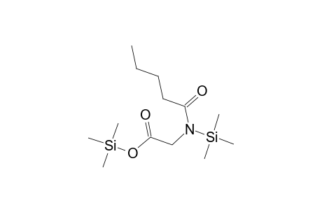 Glycine, N-(1-oxopentyl)-N-(trimethylsilyl)-, trimethylsilyl ester