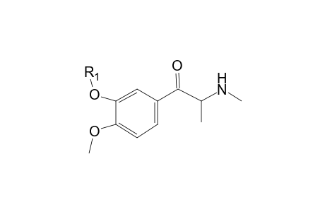 Methylone-M (demethylenyl-methyl-glucuronide) MS2