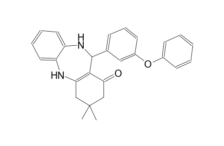 3,3-dimethyl-11-(3-phenoxyphenyl)-2,3,4,5,10,11-hexahydro-1H-dibenzo[b,e][1,4]diazepin-1-one