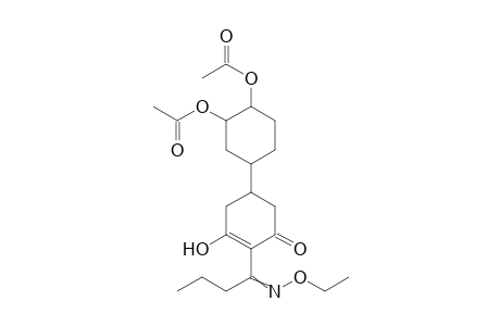 2-Cyclohexen-1-one, 5-[3,4-bis(acetyloxy)cyclohexyl]-2-[1-(ethoxyimino)butyl]-3-hydroxy-