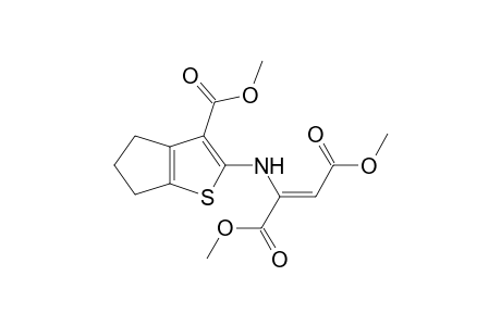 Dimethyl (E,Z)-{N-[2-(3-methoxycarbonyl-5,6-dihydro-4H-cyclopenta[b]thienyl)]amino}butenedioate