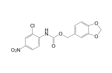 2-chloro-4-nitrocarbanilic acid, piperonyl ester