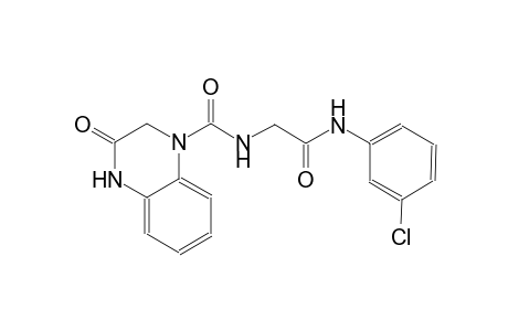 N-[2-(3-chloroanilino)-2-oxoethyl]-3-oxo-3,4-dihydro-1(2H)-quinoxalinecarboxamide