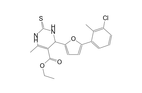 ethyl 4-[5-(3-chloro-2-methylphenyl)-2-furyl]-6-methyl-2-thioxo-1,2,3,4-tetrahydro-5-pyrimidinecarboxylate