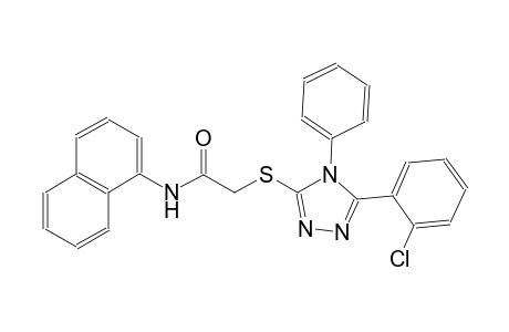 2-{[5-(2-chlorophenyl)-4-phenyl-4H-1,2,4-triazol-3-yl]sulfanyl}-N-(1-naphthyl)acetamide