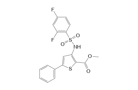 3-(2,4-difluorobenzenesulfonamido)-5-phenyl-2-thiophenecarboxylic acid, methyl ester