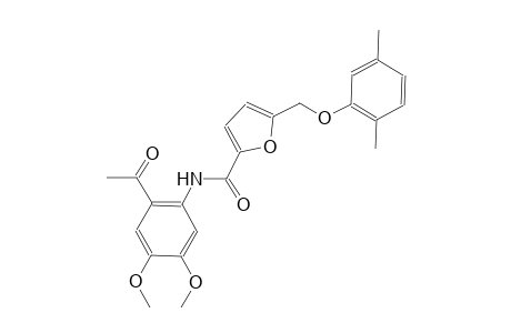 N-(2-acetyl-4,5-dimethoxyphenyl)-5-[(2,5-dimethylphenoxy)methyl]-2-furamide