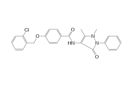 4-(2-Chlorobenzyl)oxy-N-(3-keto-1,5-dimethyl-2-phenyl-3-pyrazolin-4-yl)benzamide