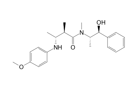 (2R,3R)-3-[(4-methoxyphenyl)amino]-N,2-dimethyl-N-[(1S,2S)-1-oxidanyl-1-phenyl-propan-2-yl]butanamide