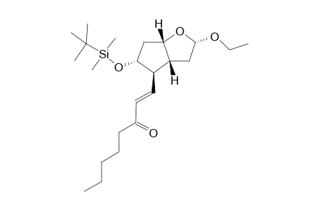 trans-1-[2S,3aR,4R,5R,6aS)-5-{[(I,I-Dimethylethyl)dimethylsilyl]oxy}-2-ethoxyhexahydro-2H-cyclopenta[b]-furan-4-yl]-1-octene-3-one