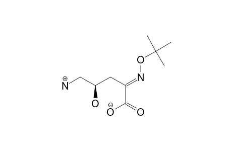 (E)-(4R)-5-AMINO-2-(TERT.-BUTOXYIMINO)-4-HYDROXYPENTANOIC-ACID