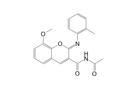 N-({(2Z)-8-methoxy-2-[(2-methylphenyl)imino]-2H-chromen-3-yl}carbonyl)acetamide