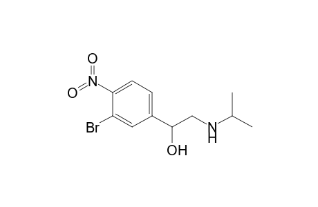 Benzenemethanol, 3-bromo-.alpha.-[[(1-methylethyl)amino]methyl]-4-nitro-, monohydrochloride