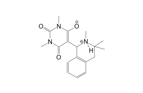 1,3-dimethyl-2,6-dioxo-5-(2,3,3-trimethyl-1,2,3,4-tetrahydro-1-isoquinoliniumyl)-1,2,3,6-tetrahydro-4-pyrimidinolate