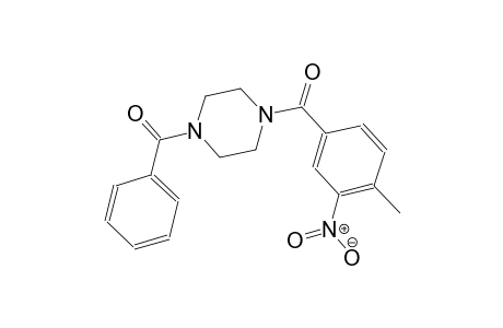 piperazine, 1-benzoyl-4-(4-methyl-3-nitrobenzoyl)-