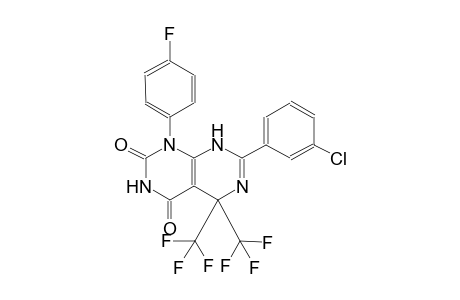 7-(3-chlorophenyl)-1-(4-fluorophenyl)-5,5-bis(trifluoromethyl)-5,8-dihydropyrimido[4,5-d]pyrimidine-2,4(1H,3H)-dione