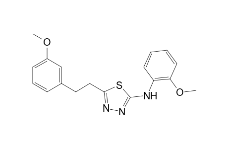 5-(3-Methoxyphenethyl)-N-(2-methoxyphenyl)-1,3,4-thiadiazol-2-amine