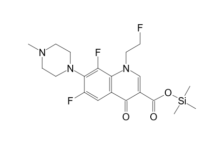 Trimethylsilyl 6,8-difluoro-1-(2-fluoroethyl)-7-(4-methylpiperazin-1-yl)-4-oxo-1,4-dihydroquinoline-3-carboxylate