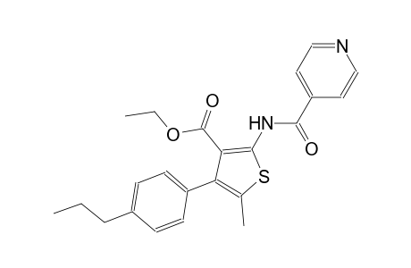 ethyl 2-(isonicotinoylamino)-5-methyl-4-(4-propylphenyl)-3-thiophenecarboxylate