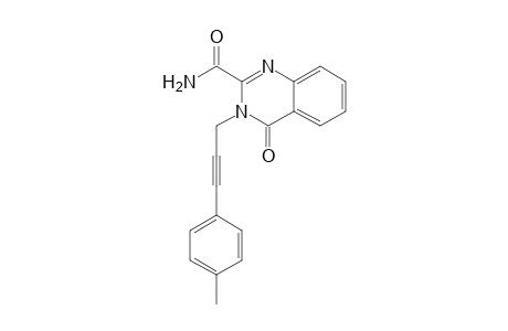 3-[3-(4-Methylphenyl)prop-2-yn-1-yl]-4-oxo-3,4-dihydroquinazoline-2-carboxamide