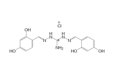 aminobis[(E)-2-[(2,4-dihydroxyphenyl)methylidene]hydrazin-1-yl]methylium chloride