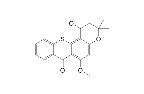 (+/-)-1,2-DIHYDRO-1-HYDROXY-6-METHOXY-3,3-DIMETHYL-3H,7H-PYRAN-[2,3-C]-THIOXANTHEN-7-ONE