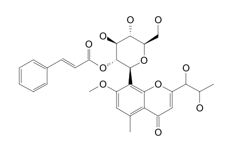 8-C-GLUCOSYL-(2'-O-CINNAMOYL)-7-O-METHYLALOEDIOL-A